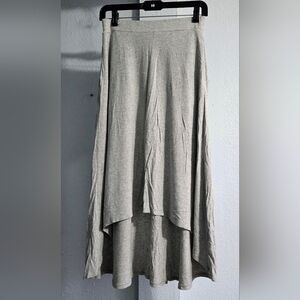 The Limited Light Gray High-Low Skirt